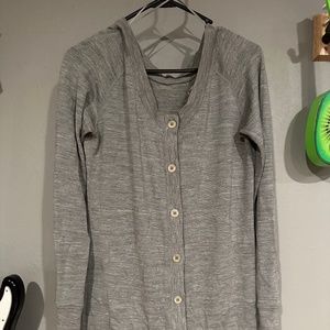 Icebreaker scoop neck button cardigan 100% wool